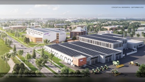 A conceptual rendering of the proposed Sask. Polytech campus, looking southwest from Preston Avenue. (Source: Saskatchewan Polytechnic)