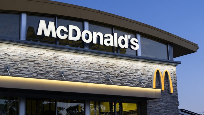 A McDonald's restaurant stands in Albany, Ore., April 29, 2024. (AP Photo/Jenny Kane, File)