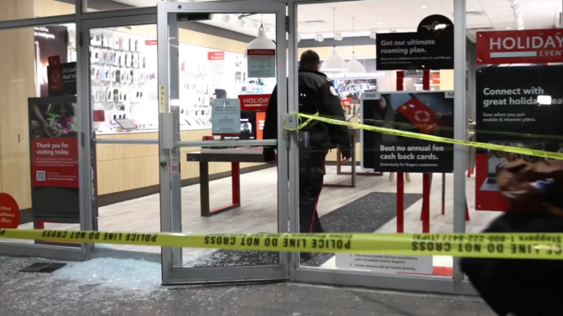 Toronto police are investigating after a store near Keele and Wilson was robbed on jan. 6. (Tom Podolec/CP24)