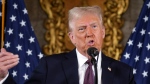 Donald Trump speaks during a news conference at Mar-a-Lago, Jan. 7, 2025, in Palm Beach, Fla. (AP Photo/Evan Vucci)