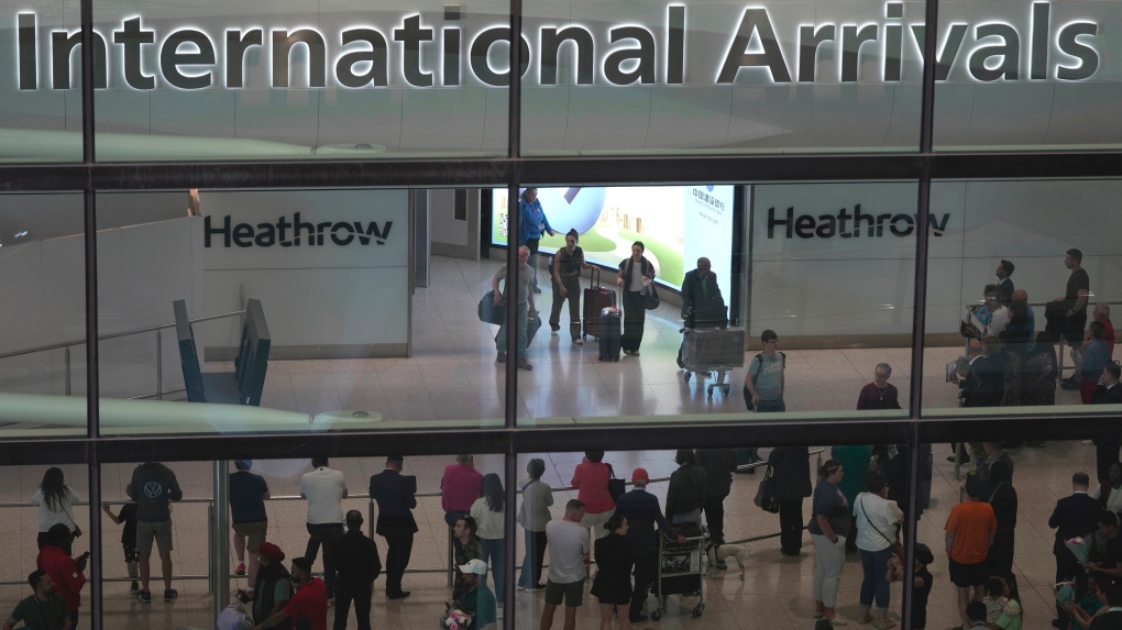 Heathrow Airport, in London 