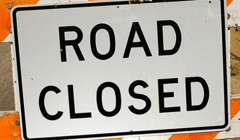 A closed road sign in this undated file image. 