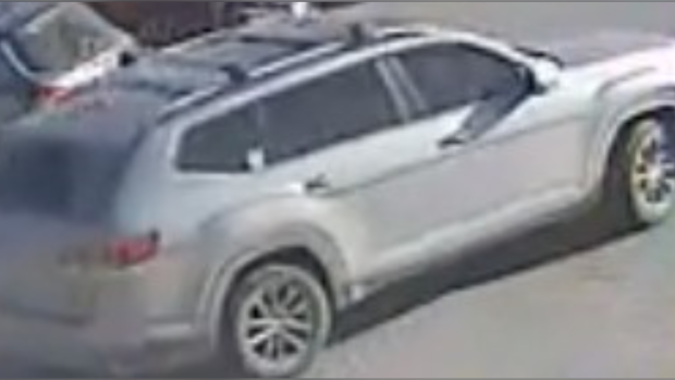 Police say the vehicle in the photo fled the scene of a collision near Warden Avenue and Eglinton Avenue East on Thursday, Jan. 9, 2025. (Toronto Police Service)