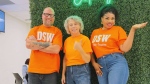 
Developmental Services Worker student Dave Andrews, DSW professor and program coordinator Kathryn Hansen and student Onyi Mbamalu pose together during DSW Week in Chatham. (Source: Kathryn Hansen/St. Clair College)
