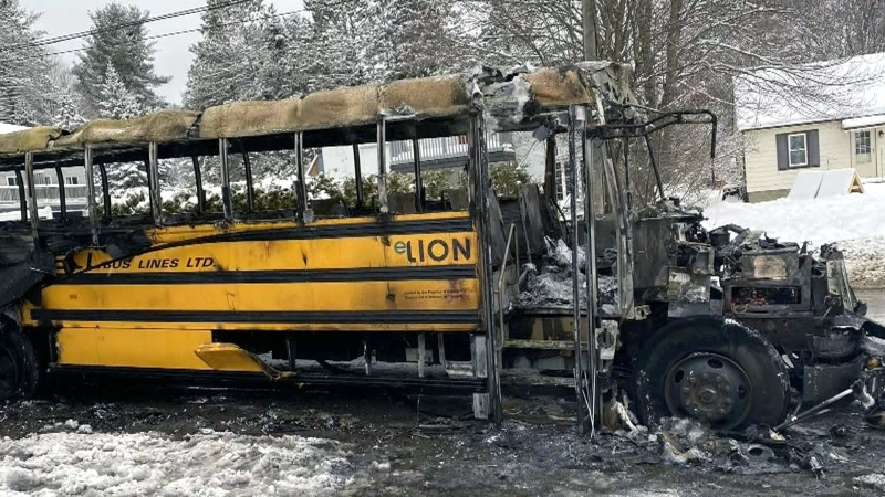 Scary moment for students on their way to school