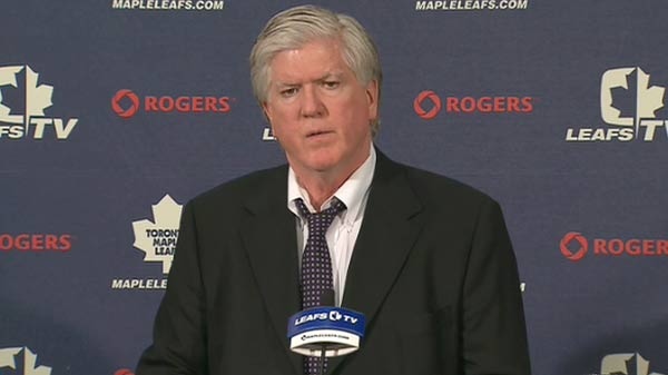 Toronto Maple Leafs general manager Brian Burke said on Wednesday, April 14, that 'I'm immune to fear of being canned.'