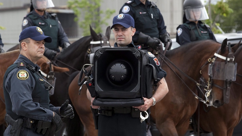 Judge allows police to use sound cannons | CTV News