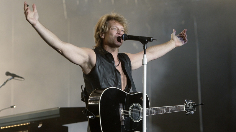 Bon Jovi is one of a number of bands that has performed at Sarnia Bayfest. Lead singer Jon Bon Jovi is seen performing in Madrid. (AP Photo/Paul White)