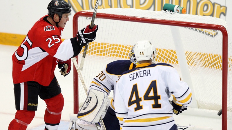 Sabres defeat Senators 2-1 in Hockeyville game | CTV News