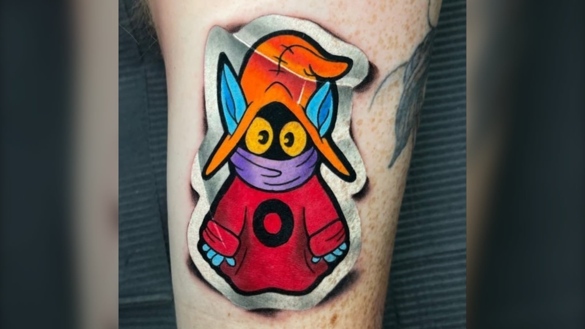 A tattoo created by Luke Cormier of character Orko is pictured. (Courtesy: Jonathan MacDonald)